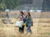 Wind and rain on Wimbledon Common south-west London