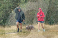 Wind and rain on Wimbledon Common south-west London