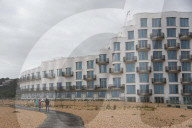 Folkestone Shoreline Development Emits High Pitched Noise in Folkestone, UK.