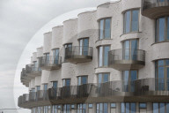 Folkestone Shoreline Development Emits High Pitched Noise in Folkestone, UK.