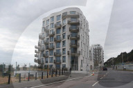 Folkestone Shoreline Development Emits High Pitched Noise in Folkestone, UK.