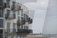 Folkestone Shoreline Development Emits High Pitched Noise in Folkestone, UK.