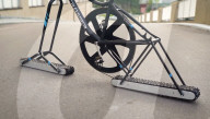 Engineer builds wheel-less bicycle