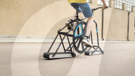 Engineer builds wheel-less bicycle