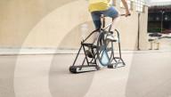 Engineer builds wheel-less bicycle