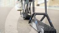 Engineer builds wheel-less bicycle