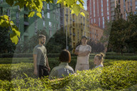 'Colours give comfort in these difficult times': Ukraine's Lego-inspired city - in pictures