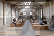 Lightweight cheap cardboard beds for emergency zones