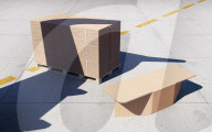 Lightweight cheap cardboard beds for emergency zones