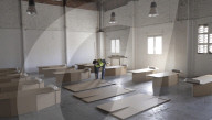 Lightweight cheap cardboard beds for emergency zones