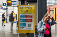 Train strikes and overtime bans expected over the next two weeks, London, UK.