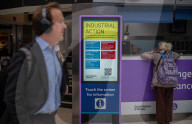 Train strikes and overtime bans expected over the next two weeks, London, UK.