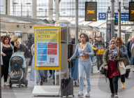 Train strikes and overtime bans expected over the next two weeks, London, UK.