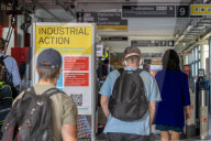  Train unions Aslef and RMT will take industrial action in London, UK.