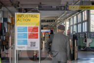  Train unions Aslef and RMT will take industrial action in London, UK.