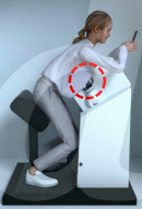 Robotic hand to performs examinations for signs of breast cancer.