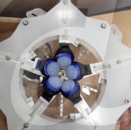 Robotic hand to performs examinations for signs of breast cancer.