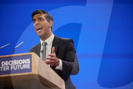 Rishi Sunak's keynote speech on the final day of Conservative party conference in Manchester, UK.