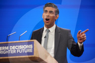 Rishi Sunak's keynote speech on the final day of Conservative party conference in Manchester, UK.