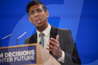 Rishi Sunak's keynote speech on the final day of Conservative party conference in Manchester, UK.