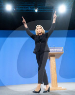 Final day of Conservative party annual conference, Manchester, UK.