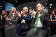 Final day of Conservative party annual conference, Manchester, UK.