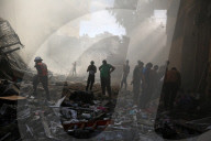 NEWS - Schäden nach israelischen Luftangriff in Gaza