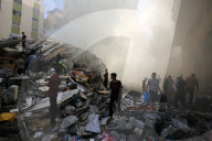 NEWS - Schäden nach israelischen Luftangriff in Gaza