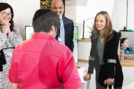 Social Care Minister Helen Whately visits Abbcross nursing home
