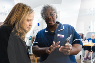 Social Care Minister Helen Whately visits Abbcross nursing home