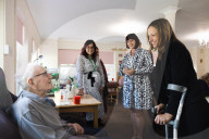 Social Care Minister Helen Whately visits Abbcross nursing home