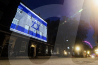 The Israeli Flag Illuminates Downing Street