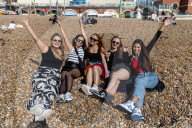 Hot unseasonal weather in Brighton, UK.