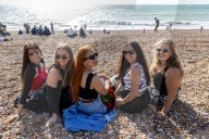 Hot unseasonal weather in Brighton, UK.