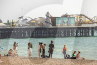 Hot unseasonal weather in Brighton, UK.
