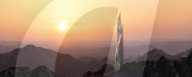 Crystal like skyscraper to watch over futuristic ski resort