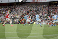 Premier League match between Arsenal FC and Manchester City at Emirates Stadium, London, UK.