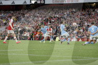 Premier League match between Arsenal FC and Manchester City at Emirates Stadium, London, UK.