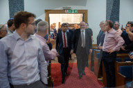 The Prime Minister Rishi Sunak visits the Finchley United Synagogue
