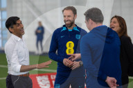 The Prime Minister Rishi Sunak visits St George's Park