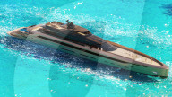 Eco-friendly superyacht powered by hydrogen obtained from seawater.                                   