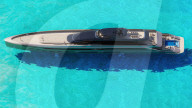 Eco-friendly superyacht powered by hydrogen obtained from seawater.                                   