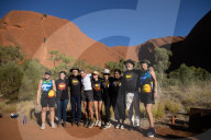 Australians can 'lift burden of history' with yes vote, says emotional Albanese at Uluru