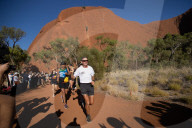 Australians can 'lift burden of history' with yes vote, says emotional Albanese at Uluru