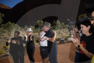 Australians can 'lift burden of history' with yes vote, says emotional Albanese at Uluru