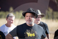 Australians can 'lift burden of history' with yes vote, says emotional Albanese at Uluru