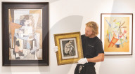 Phillips: Living the Avant-Garde: The Triton Collection Foundation sale preview at Phillips auction House, London, UK.