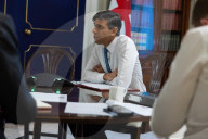 Prime Minister Rishi Sunak speaks to the Egyptian President