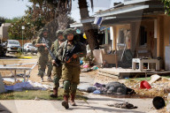 Kibbutz Kfar Aza under IDF control