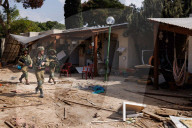 Kibbutz Kfar Aza under IDF control